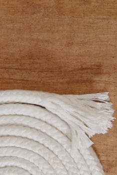 Rope on wood