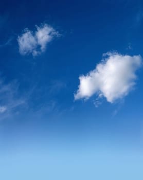 blue sky small clouds