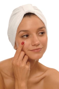 Apply cream