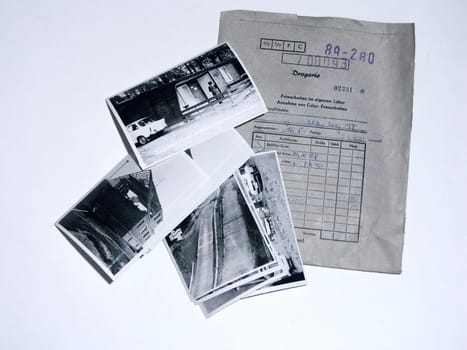 old photos with photo bag