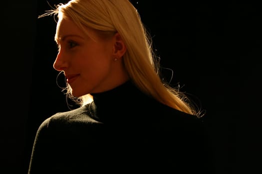 Blonde,young woman (portrait)