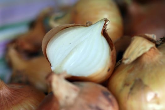 Peel onions