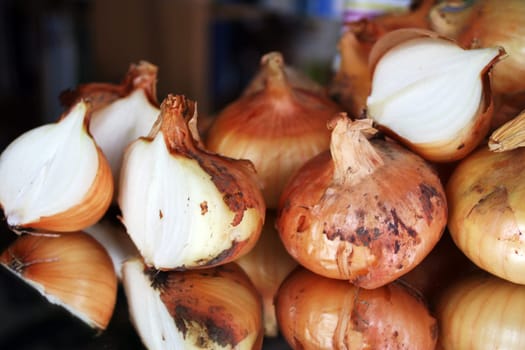 Onion halves