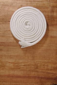 Rope on wood
