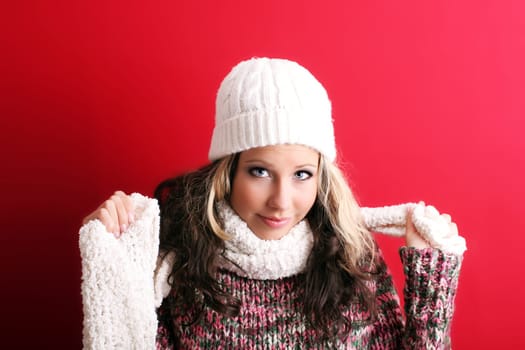 Woman in winter