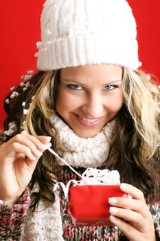 Woman with gift