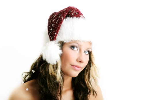 Woman at Christmas