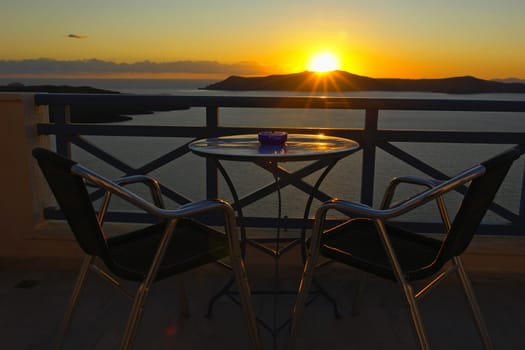 Sunset in Santorini