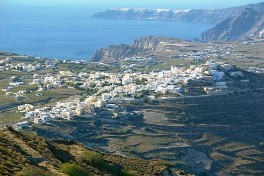 View of Pyrgos,Santorini