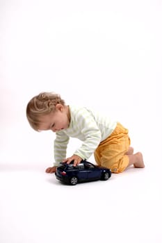 Baby with car
