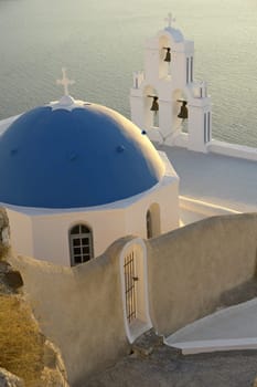Blue Dome in Fira,Santorini