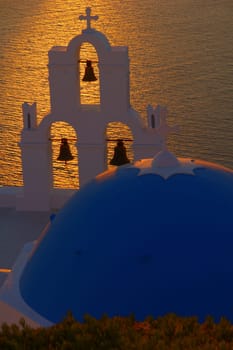 Church at sunset
