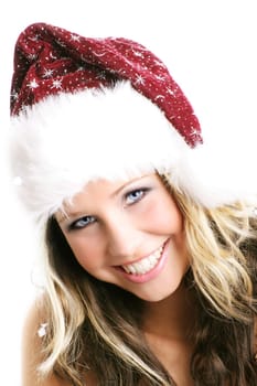 Woman at Christmas