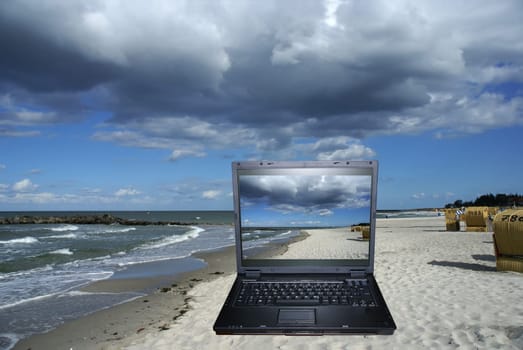 with 100% the whole picture can be viewed correctly in the laptop