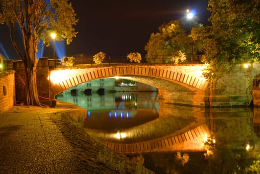 Bridge at night