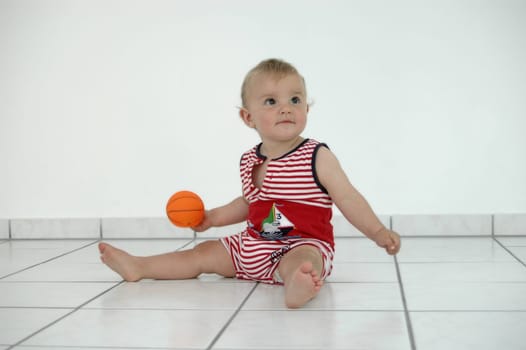 Baby with ball