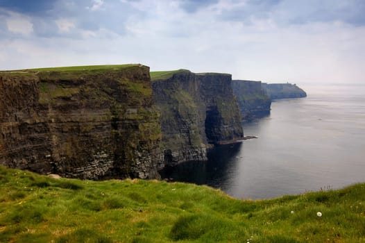 Steep coastline