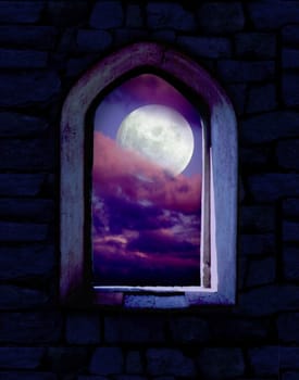 Window at night