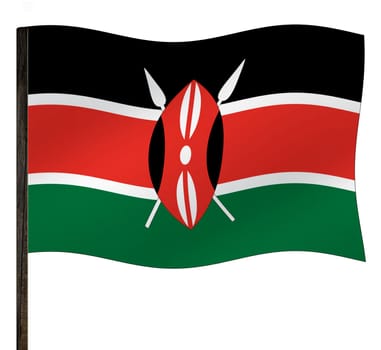 Flag Kenya