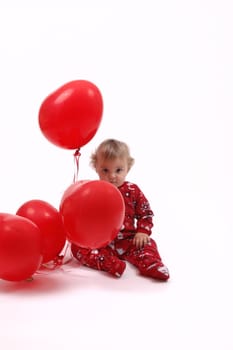 Red Heart Balloons
