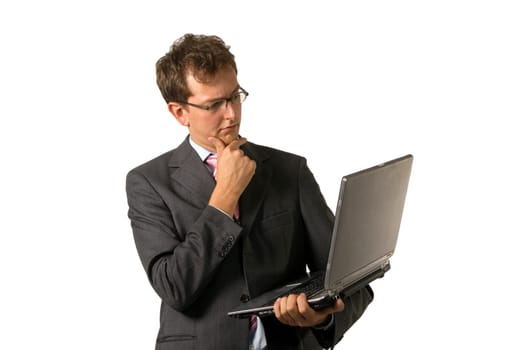 Businessman pensive