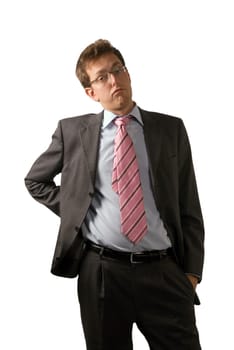 Businessman bored