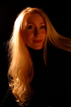 Blonde,young woman (portrait)