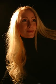Blonde,young woman (portrait)
