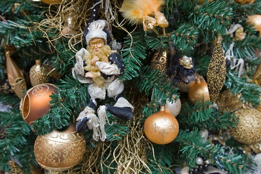 Christmas tree traditional without isolated without background
