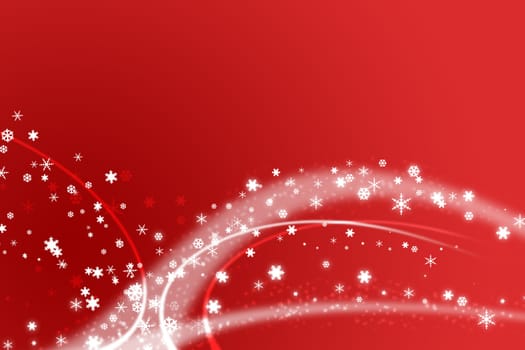 Red illustration for Christmas