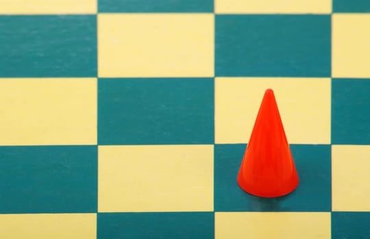 Cones on game board