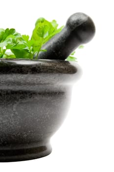 Chopping herbs