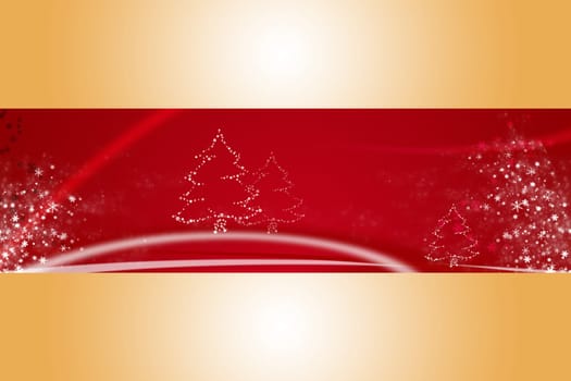 Red illustration for Christmas