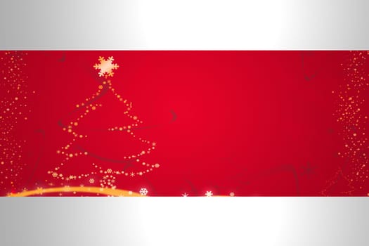 Red illustration for Christmas