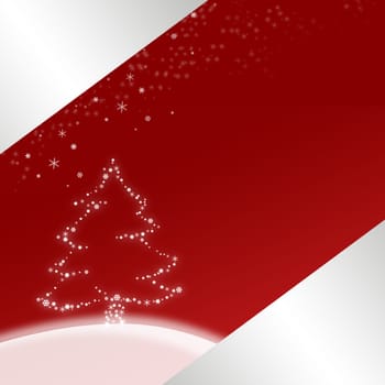 Red illustration for Christmas