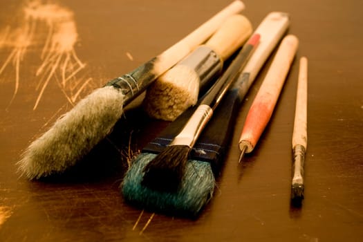 Brushes and painting tools