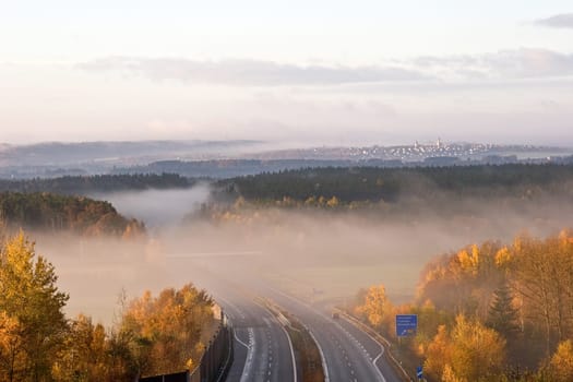 A93 in fog