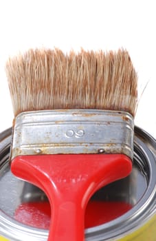 Brush on paint can