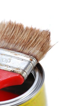Brush on paint can