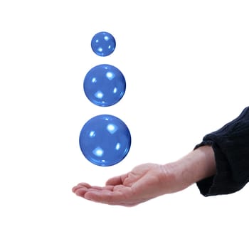 Catching soap bubbles