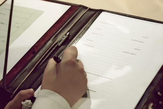 Sign the contract