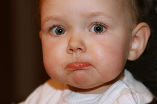 Fed up child