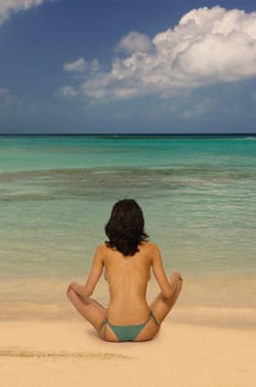Yoga on the beach