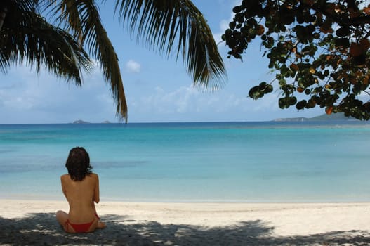 Woman on the beach