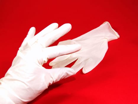 Rubber gloves