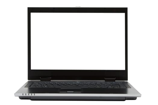 Notebook with blank display
