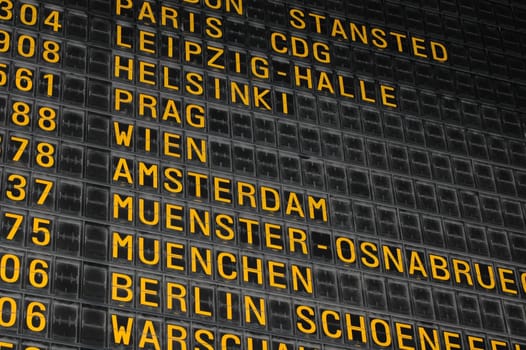 Airport scoreboard