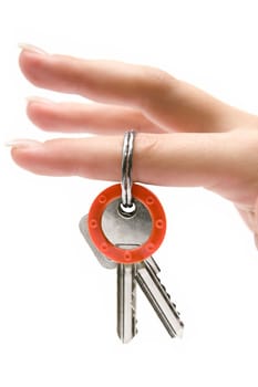 Keychain on finger