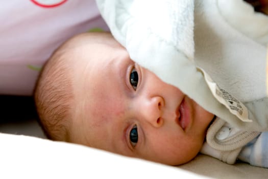 Baby lying down