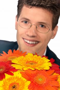 Giving flowers